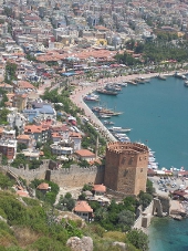 Pohled na město Alanya