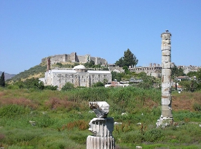 Efes - sloup z Artemidina chrámu
