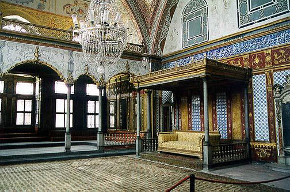 Palác Topkapi - vzhled paláce uvnitř