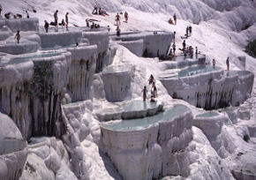Pamukkale - pohled na terasy